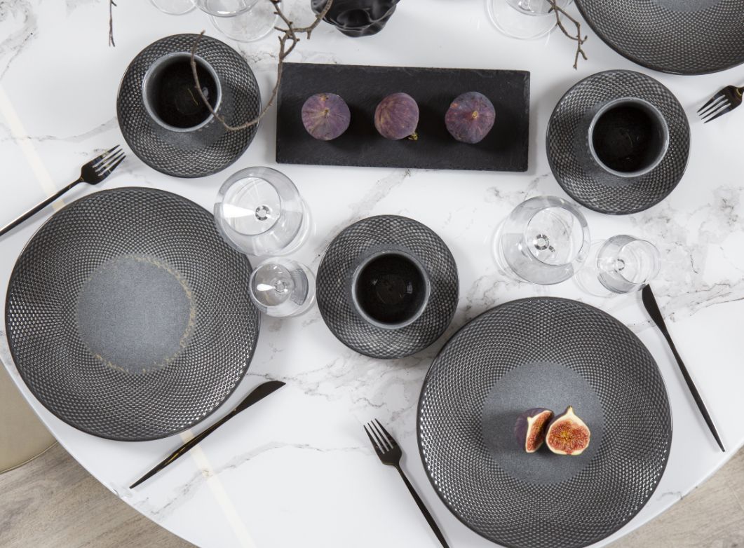 Тарелка Panio для пасты глубокая антрацит 3